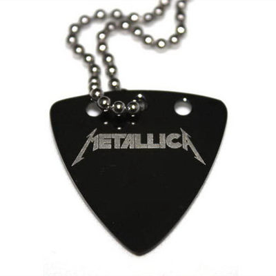 沃森 个性摇滚金属朋克钛钢吉他拨片项链 Metallica金属乐队