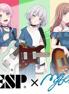 ESP BanGDream联动款MyGO Anon Rana二次元动漫电吉他贝斯