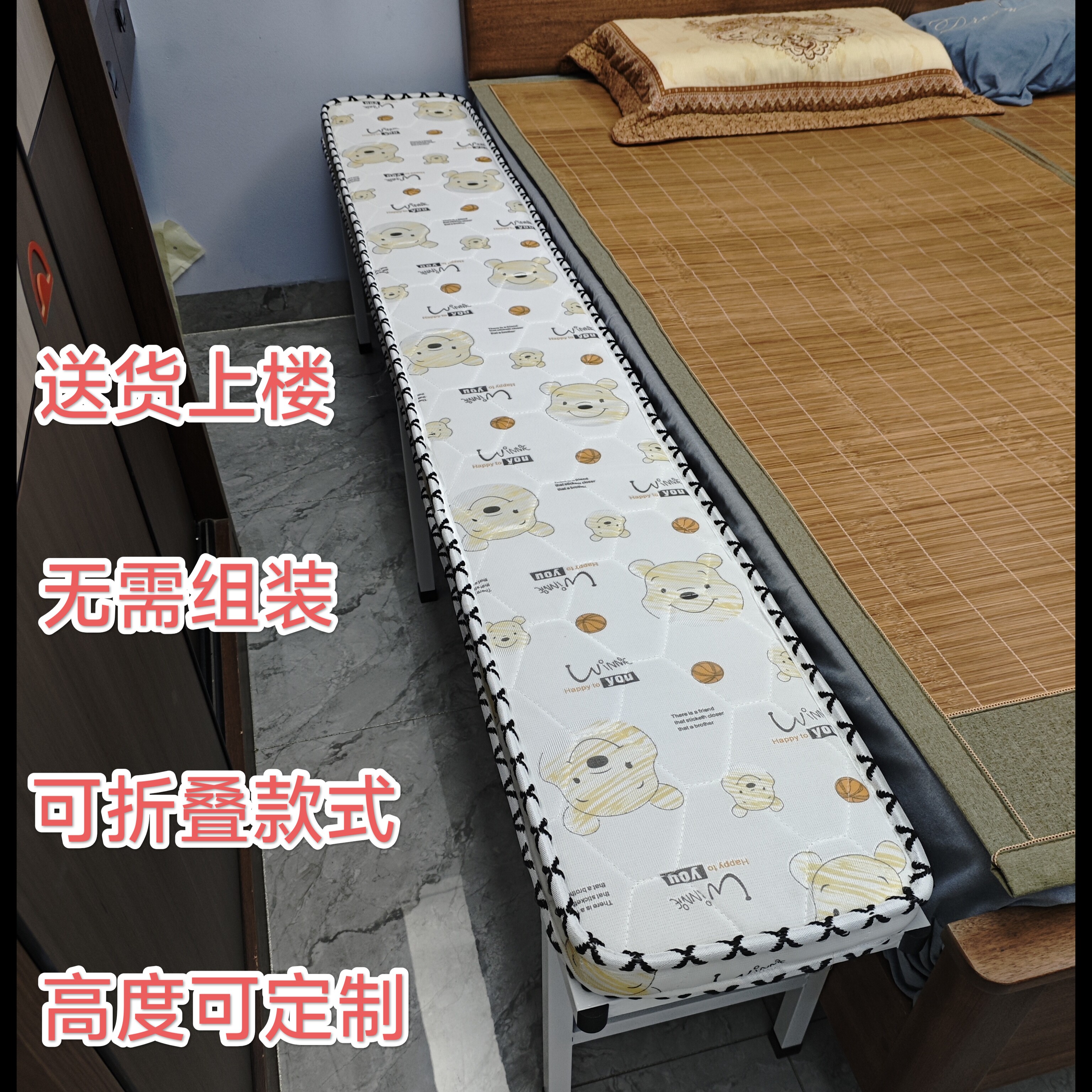 新款折叠拼接床儿童加宽床边床小床增宽加大拼大床铁艺宝宝床定制