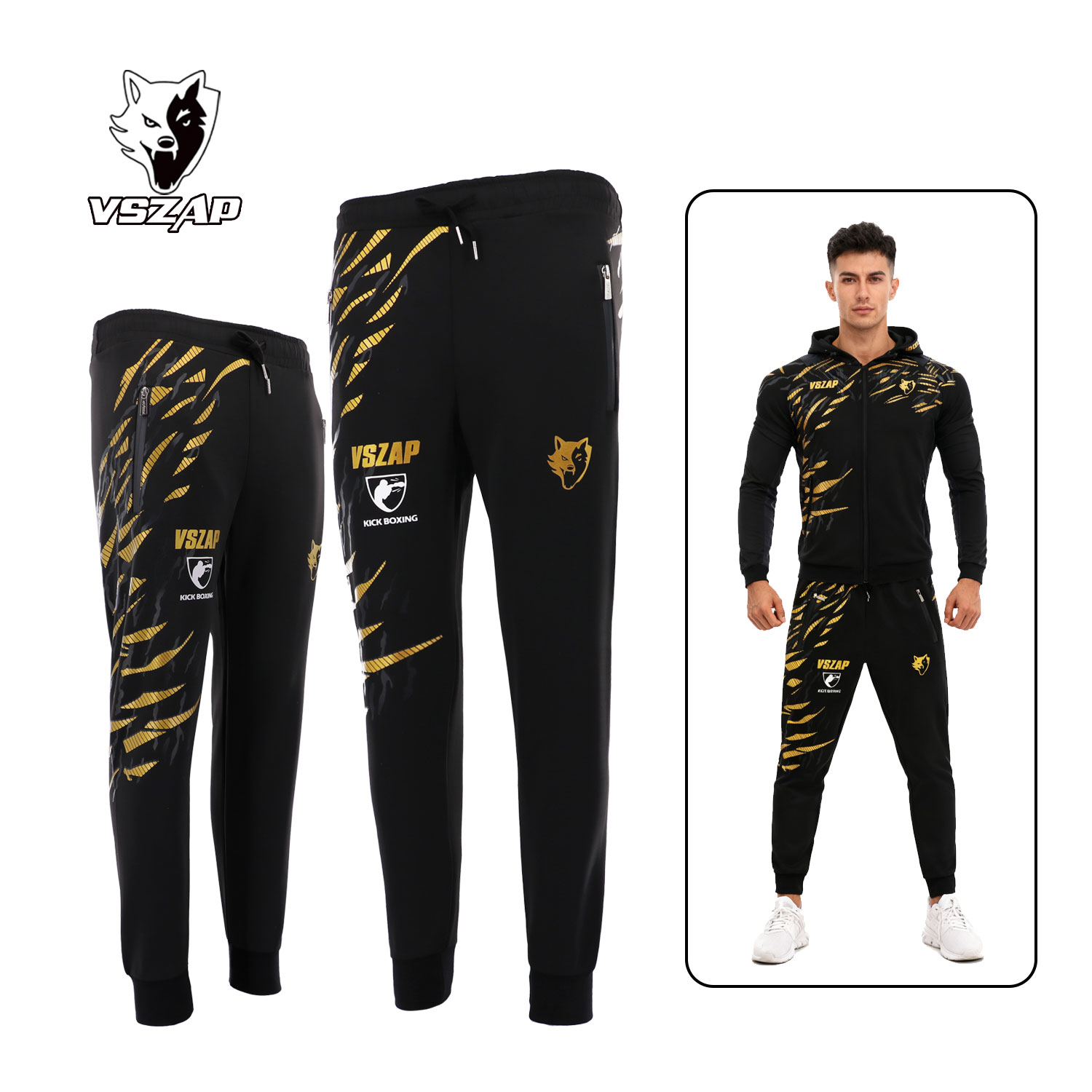 VSZAP烈焰长裤运动格斗健身训练男女跑步健身UFC搏击百搭运动裤