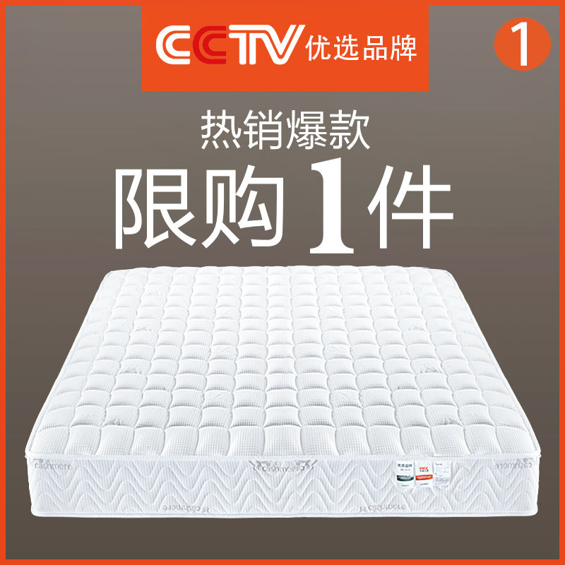 彈簧天然乳膠經濟型軟硬兩用雙人1.8m棕墊1.5m床20cm厚席夢思床墊