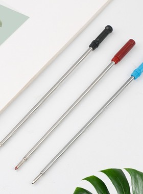 适用高仕笔芯旋转油性商务圆珠笔笔芯蓝红黑色金属高士笔心替换芯