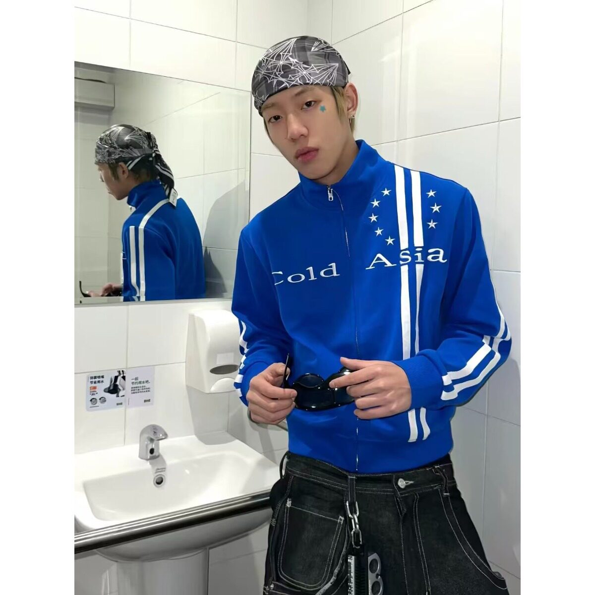 皇马西甲足球运动外套男女春秋季薄款训练休闲长裤开衫卫衣潮牌