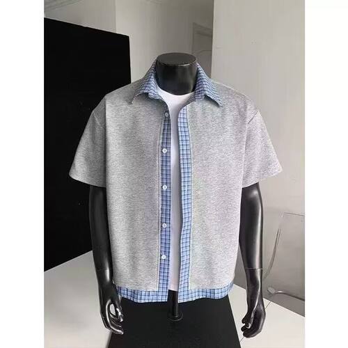 YORAINBOW秋款翻领衬衫卫衣老钱风通勤高级cleanfit长袖外套polo