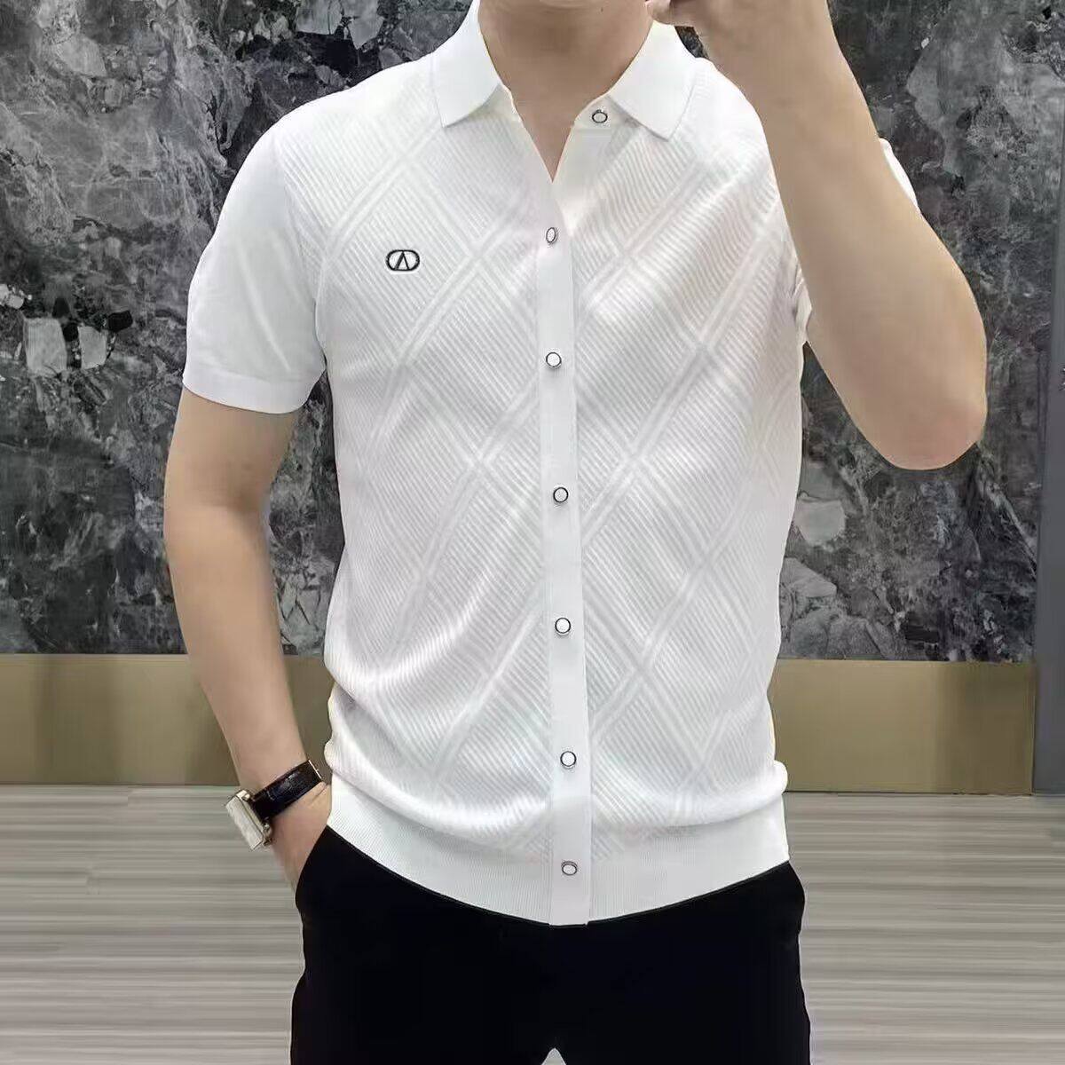 2026复古衬衫男夏装港风学生宽松小众设计感趣味新款男装上衣外穿