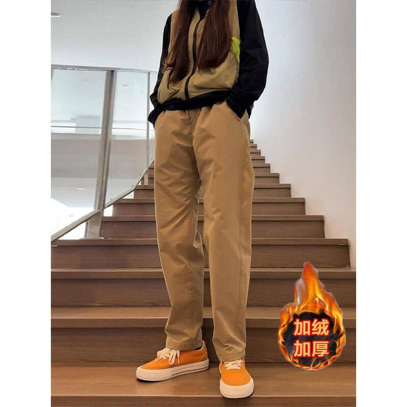 硬壳防水防风冲锋裤男秋冬季加绒美式机能工装裤户外微锥登山裤子