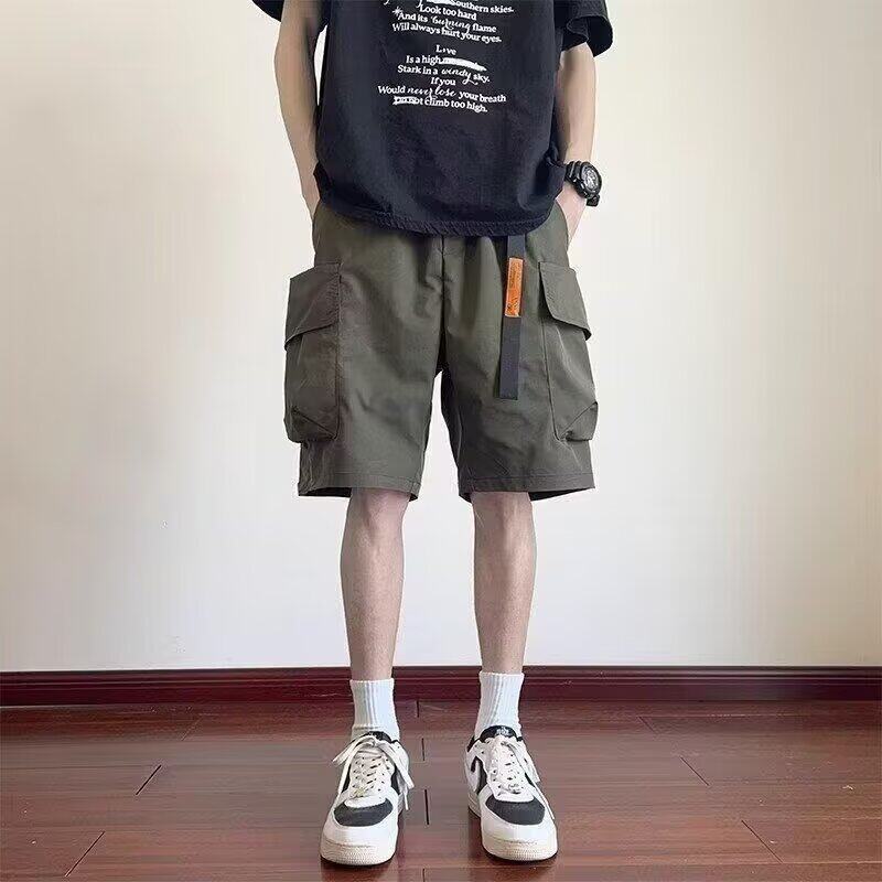 痞帅美式机能工装短裤