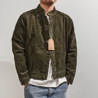 美式复古做旧机车短款夹克