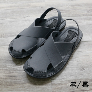 越南温突橡胶凉鞋男士两用鞋旅游户外防滑休闲洞洞鞋防臭脚凉拖鞋