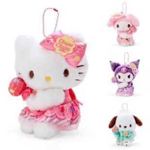 现货日本进口三丽鸥×珍宝珠棒棒糖联名hellokitty玩偶公仔挂件