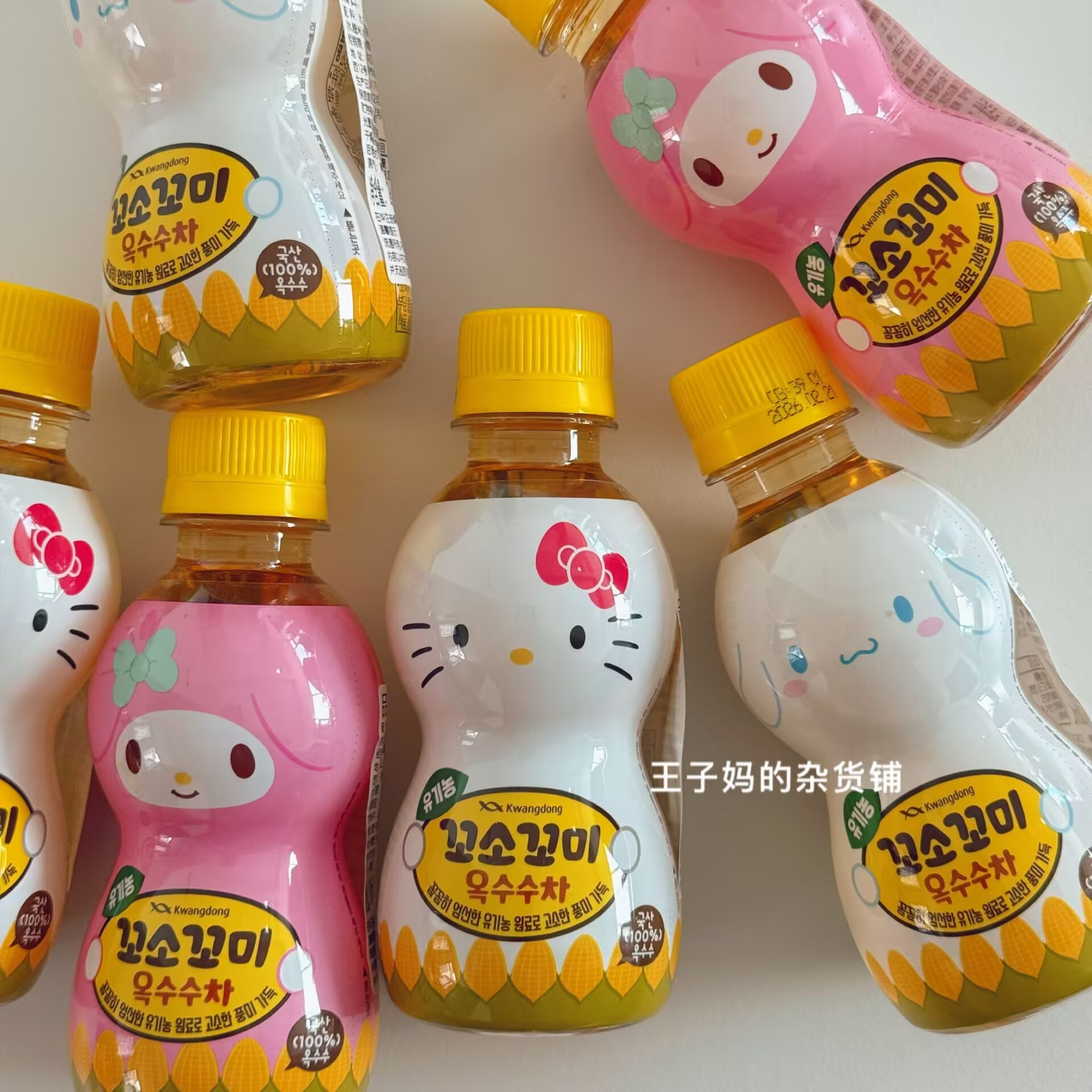 现货韩国光东粟米玉米茶三丽鸥hellokitty儿童饮品无糖饮料下火茶