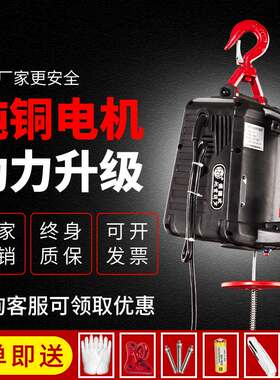 220v家用电动葫芦吊机提升机便携
