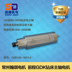 直径低转速打孔主轴电机