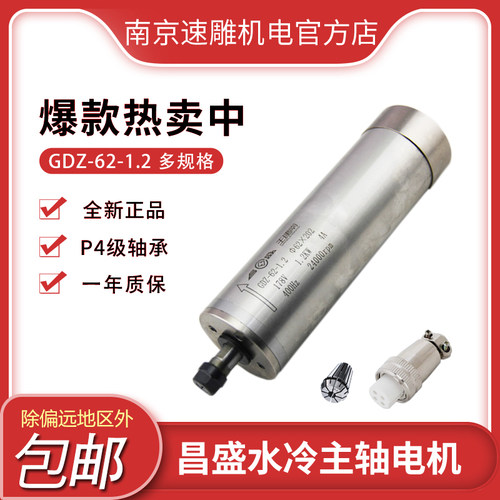 62直径1.2kw昌盛主轴电机6万转