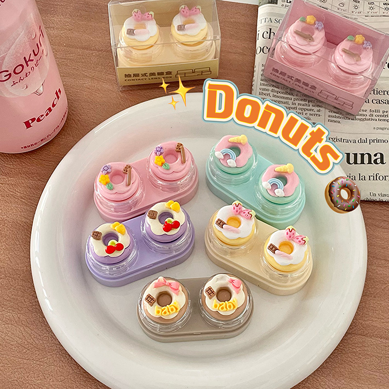 可爱甜甜圈隐形眼镜盒