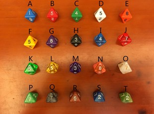 8面彩色多面骰子色子甩子桌游DND龙与地下城万智牌TRPG八面骰子