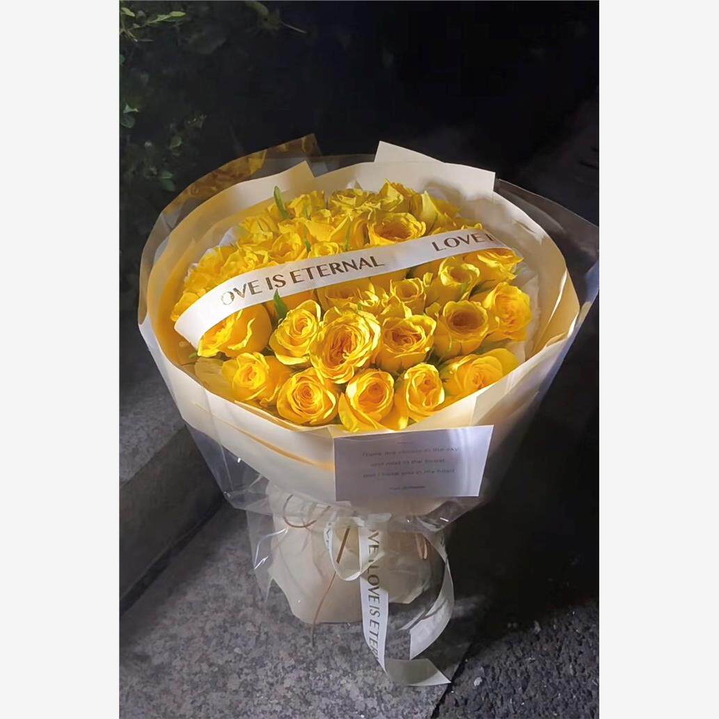 黄玫瑰花束闺蜜生日鲜花
