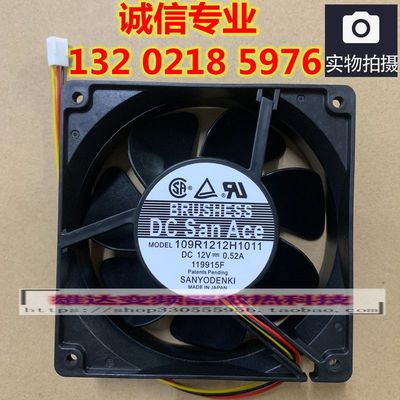 三洋SANYO 109R1212H101/H102/H1011 12CM厘米12038 12V风扇0.52A