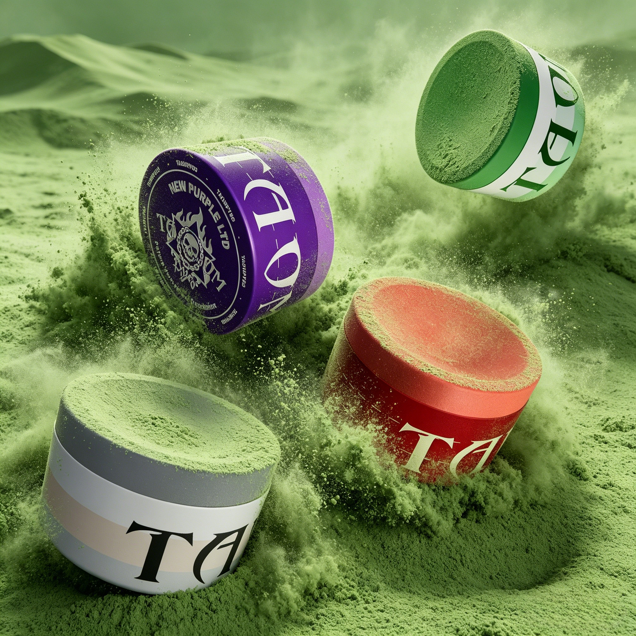 TAOMPYRO新品巧克粉新年红紫粉台球杆配件枪粉塔乌姆巧粉