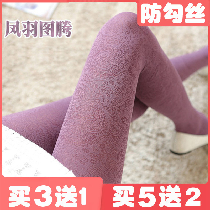 复古图腾连裤袜女薄款春秋季天鹅绒蕾丝提花丝袜暗花纹中厚打底袜,女士内衣/男士内衣/家居服,连裤袜/打底袜,淘宝优惠券,粉丝福利购,淘宝优惠卷