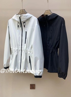 24秋冬新款P家同款经典红标户外防风防水收腰连帽防晒透气冲锋衣