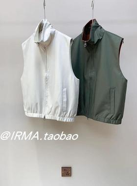2024 意奢L~P！意大利客供的高科技面料！立领宽松拉链马甲秋冬
