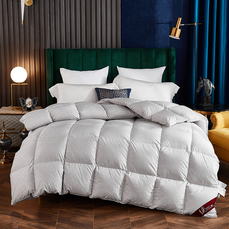 超保暖大朵鸭绒被无异味高蓬松