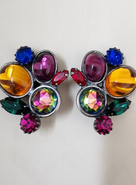 【英国发货】Vintage Askew London 银色糖果耳夹