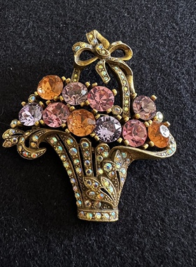 【英国发货】Vintage Askew London 秋日花篮胸针 欧美气质饰品