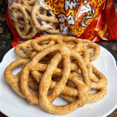 广西特产年货玉林香脆糖环翘莲原味芝麻味8090怀旧零食小吃下午茶