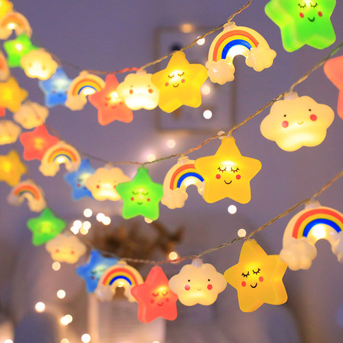 傲语星星云朵彩虹露营帐篷装饰