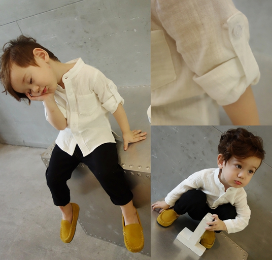 Chemise enfant à manche longue - Ref 2083230 Image 1