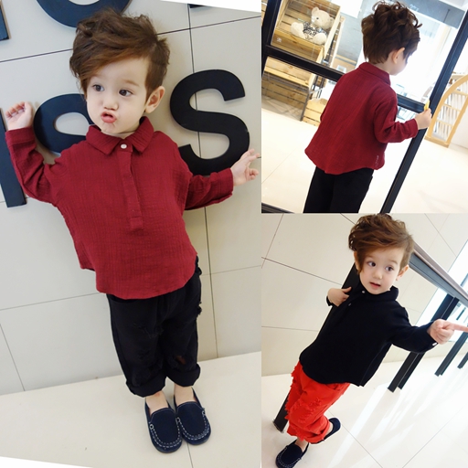 Chemise enfant à manche longue - Ref 2083218 Image 1