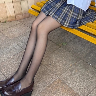 连裤 超薄隐形性感T档学姐黑丝搭西装 films 袜JK制服又辣又A