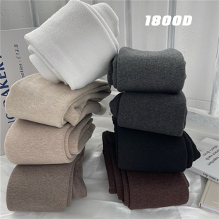 袜燕麦驼咖色打底袜 films秋冬加绒加厚保暖1800D棉平纹连裤