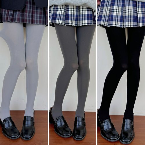 AYTofilms厚黑平板天鹅绒打底袜