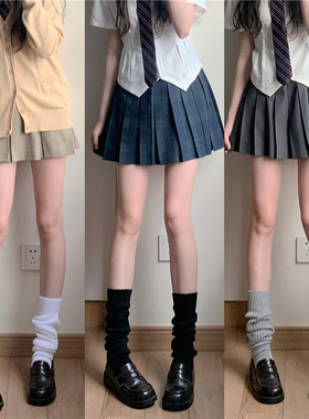 AYTo films日系秋冬宽松堆堆袜学院JK大象袜白色加长中筒袜泡泡袜