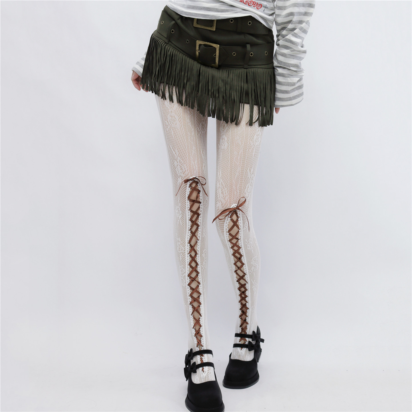 AYTofilms 洛丽塔镂空绑带咖色织带蕾丝袜薄款时髦渔网打底连裤袜,女士内衣/男士内衣/家居服,连裤袜/打底袜,淘宝优惠券,粉丝福利购,淘宝优惠卷