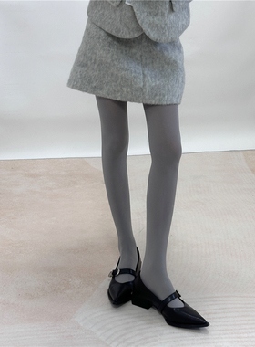 AY To films 灰色120D慕斯质感奶白色天鹅绒连裤袜丝袜春秋打底袜