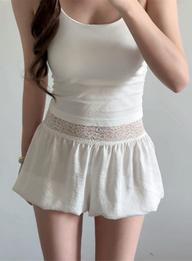 AYTofilms春夏凉感高腰蕾丝边安全裤舒适轻薄防走光花苞打底裤女