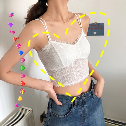 aytofilms蕾丝美背吊带防走光