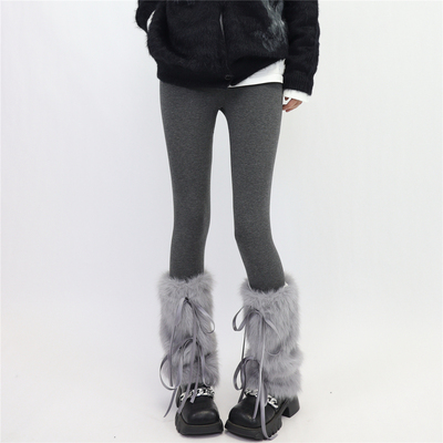 AYTofilms秋冬保暖绑带毛毛腿套