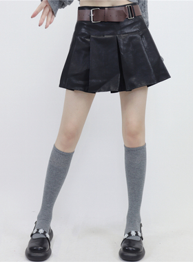 AY Tofilms灰色小腿袜秋冬保暖慵懒学院风羊毛中筒袜加绒显瘦袜子