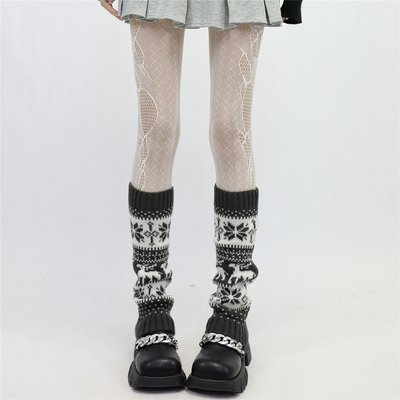 AYTofilms雪花小鹿费尔岛小腿套