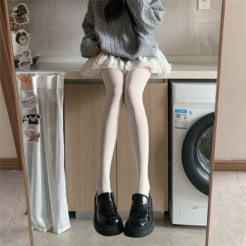 简约哑光显瘦微透打底连裤袜