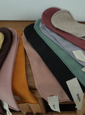 AYTo films韩国卷边堆堆袜秋冬纯色全棉彩色糖果色直板无根小腿袜