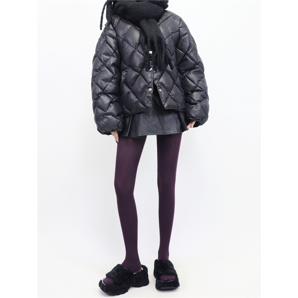 小众时髦麻花纹连袜不加绒打底袜