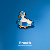 游泳鸭子创意动物系列鲨鱼海豹造型合金胸针卡通百搭徽章饰品礼物