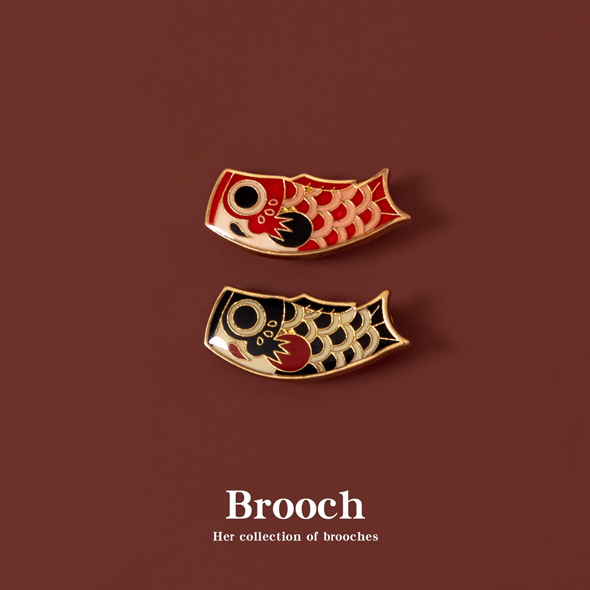 年年有余锦鲤胸针个性可爱配饰