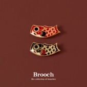 带来好运 锦鲤胸针男女可爱别针金属徽章包包衣服配饰学生小礼物